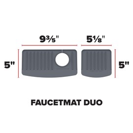 WeatherTech FaucetMat Duo - Protect Your Kitchen & Bathroom Countertops - Tan/Sand