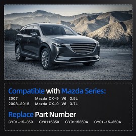 Aumtoni CY01-15-350 Coolant Radiator Expansion Tank Reservoir with Cap Compatible with Mazda CX-9 CX9 3.5L 3.7L 2007-2015,Replacement CY0115350A,CY01-15-350A,Coolant Radiator Expansion Tank Reservoir