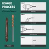 100Pcs 3/16 x 1-3/4" Concrete Screws Anchors with Drill Bit,