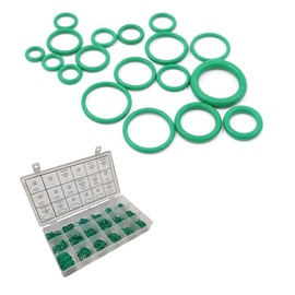 270PCS Car O-Ring Assortment Kit Set, Rubber O-Ring Seal Kit, Automotive General Purpose Gasket Washer for Professional Plumbing, Faucet, Mechanic, Repairs, Air or Gas Connections (Green)