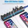 OFFCUP USB Hub 7 Port USB Splitter USB Hub Active