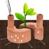 YUESHICO Self-Watering Stakes Terra Cotta Spikes Planter Water Storage Tank