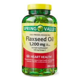Spring Valley Flaxseed Oil Aceite De Linaza 1200 Mg 200 Cpsulas Blandas Apoyo Al Sistema Cardiovascular De Adultos tienen como objetivo promover la...
