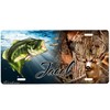 Bass and Deer License Plate Car Tag