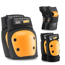 ROCKBROS Children's Knee Pads 6 in 1 Set, Skate Protectors Protectors Inline Skate Knee Pads, Wrist Guards and Elbow Pads Bicycle Skateboard Sports for Girls and Boys