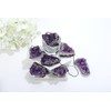 GUJOXILA Amethyst Druze Rough Stone Irregular Crystals Druzy Crystal Gemstones