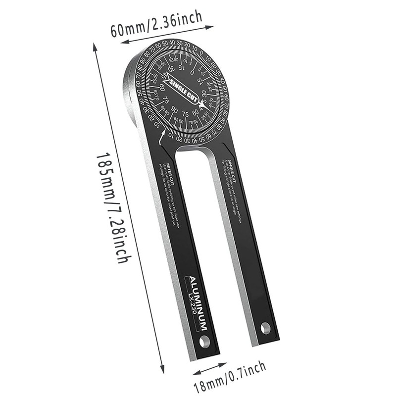 AIMALL 360° Woodworking Protractor Horizontal Angle Gauge - Precision CNC