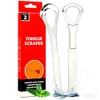 GeeRic Set de 2 Cepillo de Lengua de Acero Inoxidable