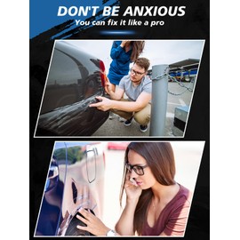 SYOAUTO Flat Black Car Touch Up Paint Auto Touch Up Paint 0.4 oz Flat Black Automotive Scratch Repair Pen Brush and Tip 2 in 1 Pen