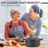 6 QT Basics Cast Iron Dutch Oven Pot with Lid