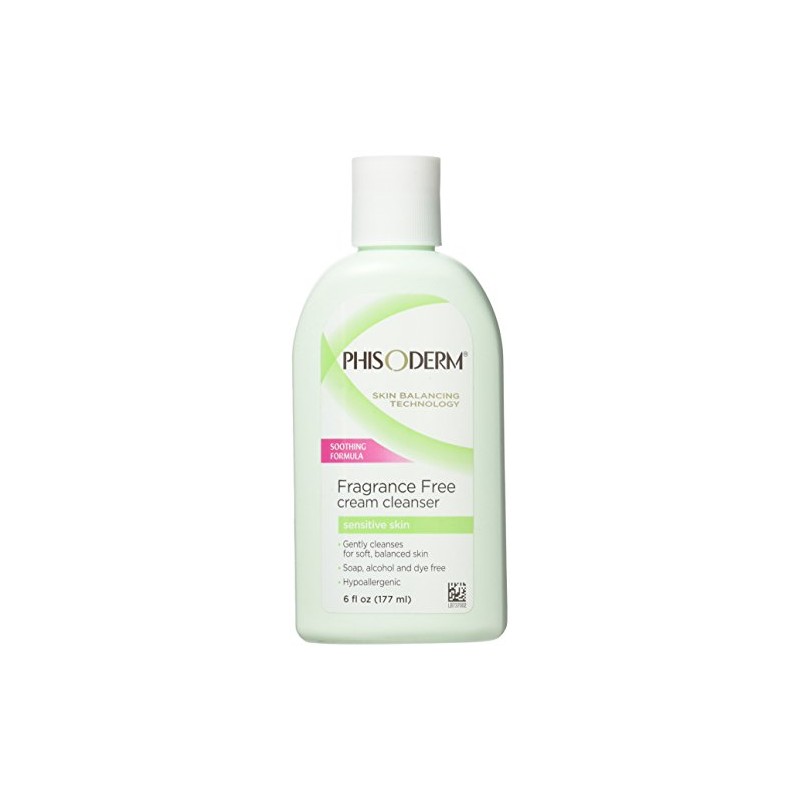 Phisoderm Fragrance Free Cream Cleanser for Sensitive Skin 6 oz