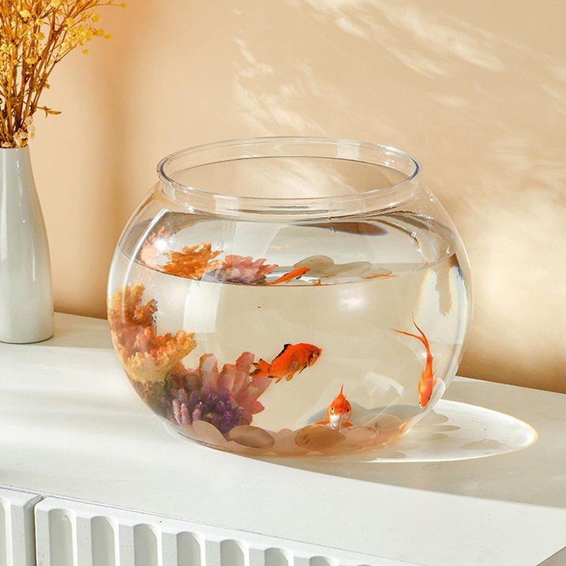 Newpol （Large Size） 3 Gallon Plastic Fish Bowl, Aquarium Fish