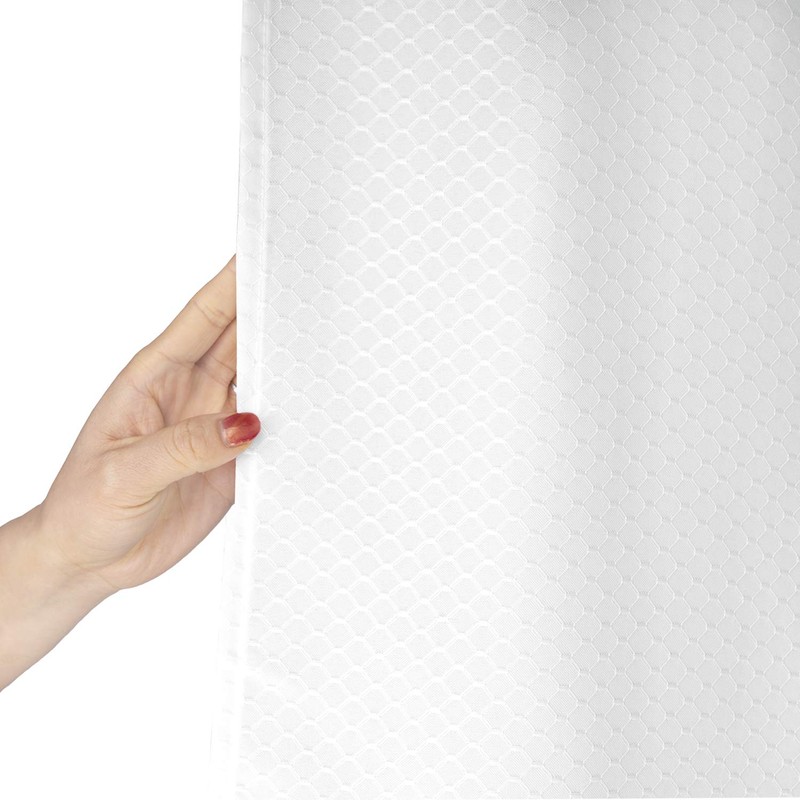 AooHome 72x78 Inch White Shower Curtain, Extra Long Fabric Bathroom