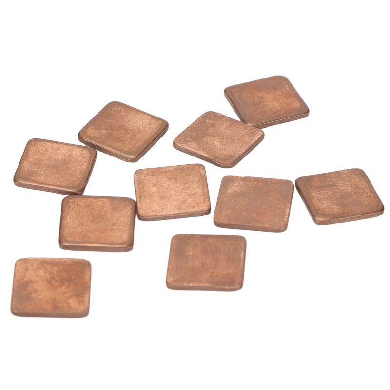 100pcs Heatsink 401w/mk Thermal Conductivity Burr Free Glossy Copper Material