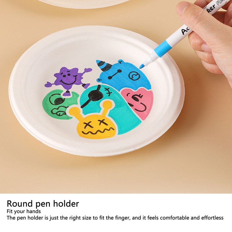 Acrylic Paint Markers Water Based Ink Waterproof High Coverage Paint