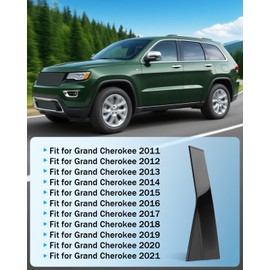 57010449AK 57010449AL Exterior Left Rear C Pillar Trim Cover Fit for Grand Cherokee 2011-2021, Replacement 57010449, Window Door C Pillar Trim, Driver Side, Black