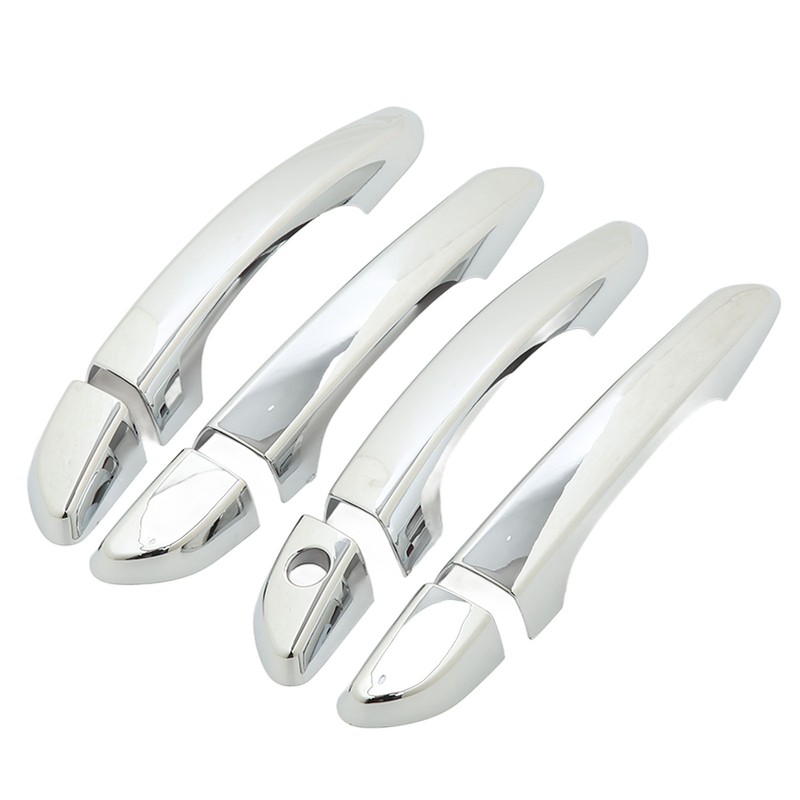 Car Outside Door Handle Cover with Caps Mirror Chrome Replacement
