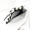 Handmade Celluloid French Design Tortoise Shell Barrettes Side-slide Opening Duck