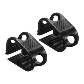 PATIKIL Hose Clamps, 2Pcs 1/4" - 1/2" Tube OD Adjustable Precise Flow Control Black