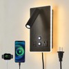 CNMYKYDS Dimmable Plug in Wall Sconce with Touch Switch,Headboard Bedside