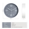 Topkey 12 Inch Silent Wall Clock Kitchen Simple Design Non-ticking