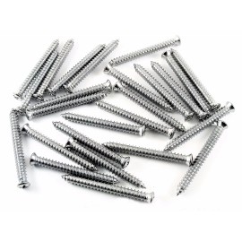 SFS For Jeep Chrome Interior Screws- #10 x 1-3/4" Long- #6 Oval Head- 25 screws #300