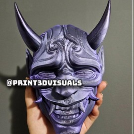ONI WALL MASK - Color: Purple & black