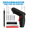 EGTMA Destornillador Multifunción Recargable Usb De Luz Led 3 6