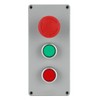 ViaGasaFamido 3 Button Red Green Sign Emergency Stop Push Button