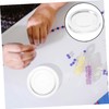 TEHAUX Transparent Jewelry Design Plate with Accurate Measurement Scale for