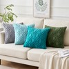 MIULEE Moss Green White Throw Pillow Covers 20x20 Inch, Soft