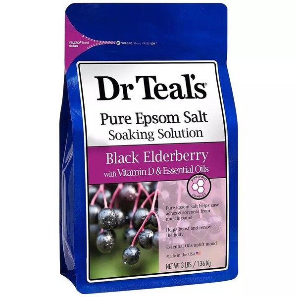 Dr. Teal's Dr Teal'S Pure Epsom Salt Soak, Black Elderberry