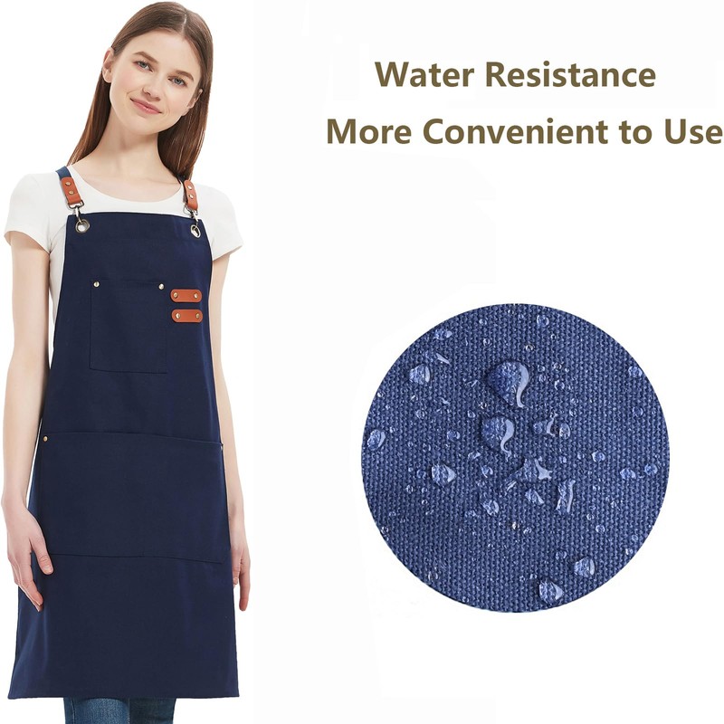 AFUN Chef Aprons for Women Men with Large Pockets, Cotton