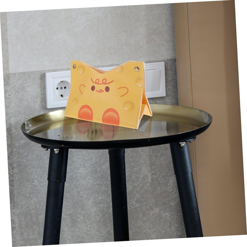 KONTONTY Leather Tissue Box Holder Rectangle Design Chic and Elegant