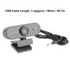 Webcam USB Camera Builtin Microphone Computer Accessory for Live Broadcast