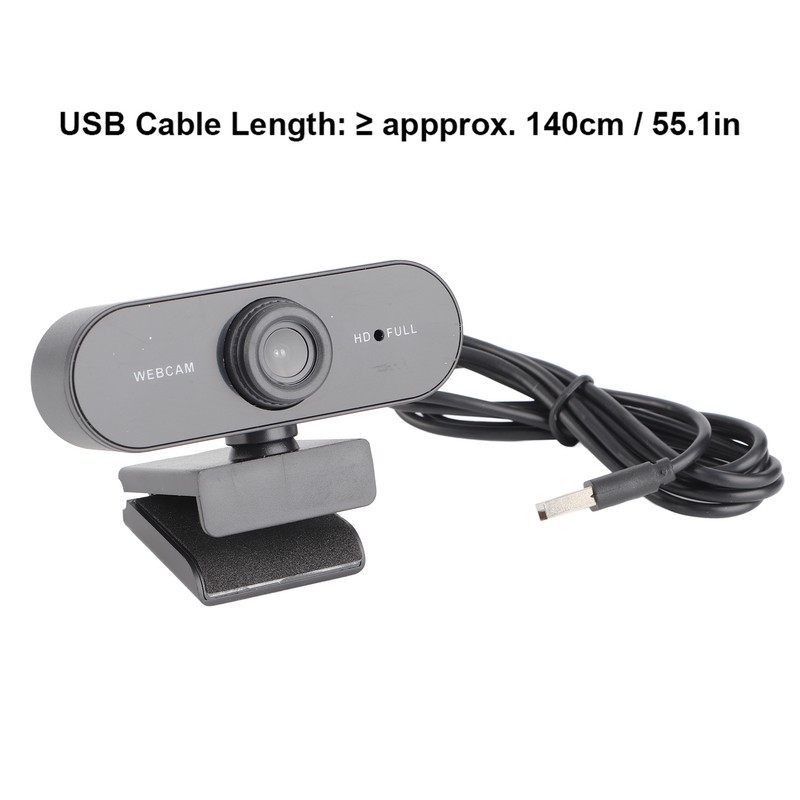 Webcam USB Camera Builtin Microphone Computer Accessory for Live Broadcast