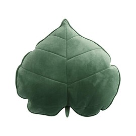 Nicole Knupfer Leaf Plush Cushion Plant Decorative Cushion Soft Toys 3D Plush Toy Birthday Gifts Decorative Cushion (Green, 50 cm)