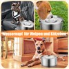 3L Water Bowl Dog Without Drooling Stainless Steel Water Bowl