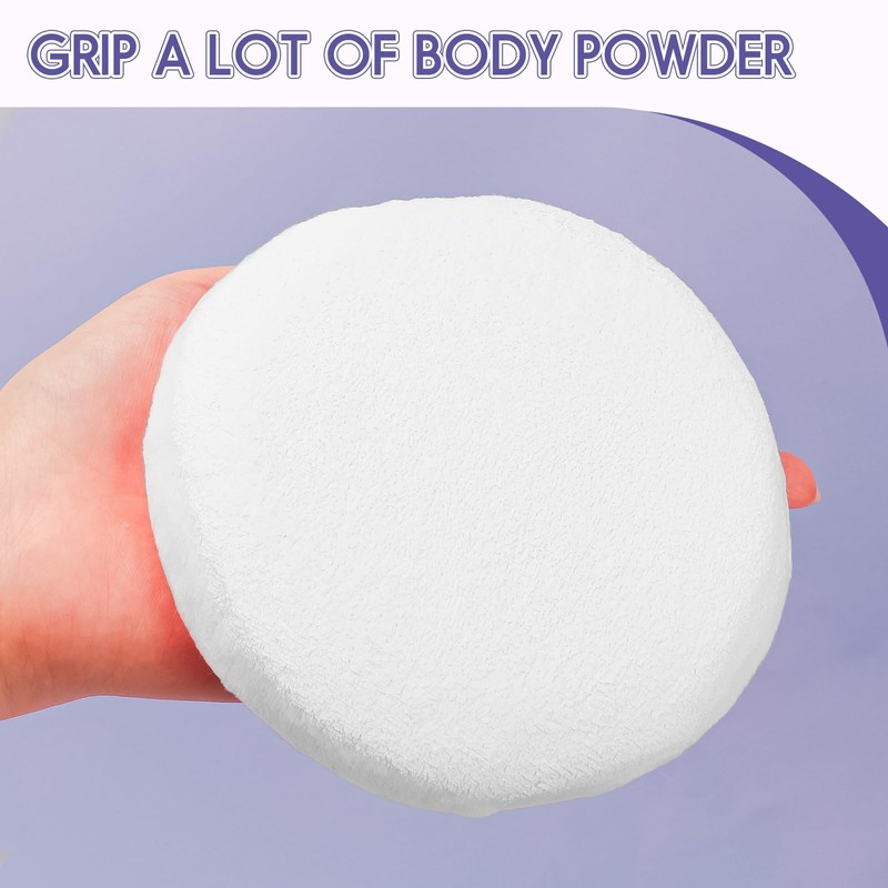 WSYUB 4pcs Dusting Powder Container with Puff, Powder Puff and