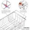 Orgneas Expandable Chest Freezer Organizer Bins Large Deep Freezer Basket