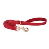 YUDOTE Soft Corduroy Dog Lead Medium 2x150cm,Red