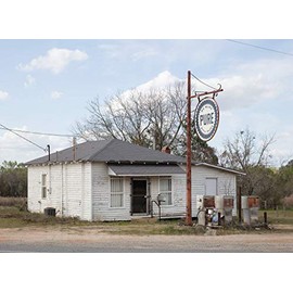 Historic Pictoric Photo - What's Left of an Old Pure Gasoline Station in Bartow, an Old Georgia Cotton-ginning Town- Fine Art Photo Reporduction 14in x 11in