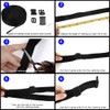 Buckles Strap Set, YGDZ 10 Yards 1 Inch Nylon Webbing