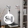 IUSOT 4 Pack Brushed Silver Towel Hooks – Heavy Duty