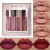 6 Piece Matte Lipstick Lip Liner Set Velvety Nude Lipstick