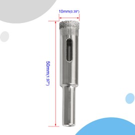 Aopin Diamond Drill Bits Core Drill Bits Hole Saw Kit 10mm(3/8inch) for Glass, Ceramics, Porcelain, Marble, Carbon Steel, 4Pcs