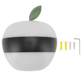 LED Wall Light Apple Shaped Waterproof 6W 3000K Aluminum and PC Wall Lamp for Bedroom Courtyard Decor 85‑265V
