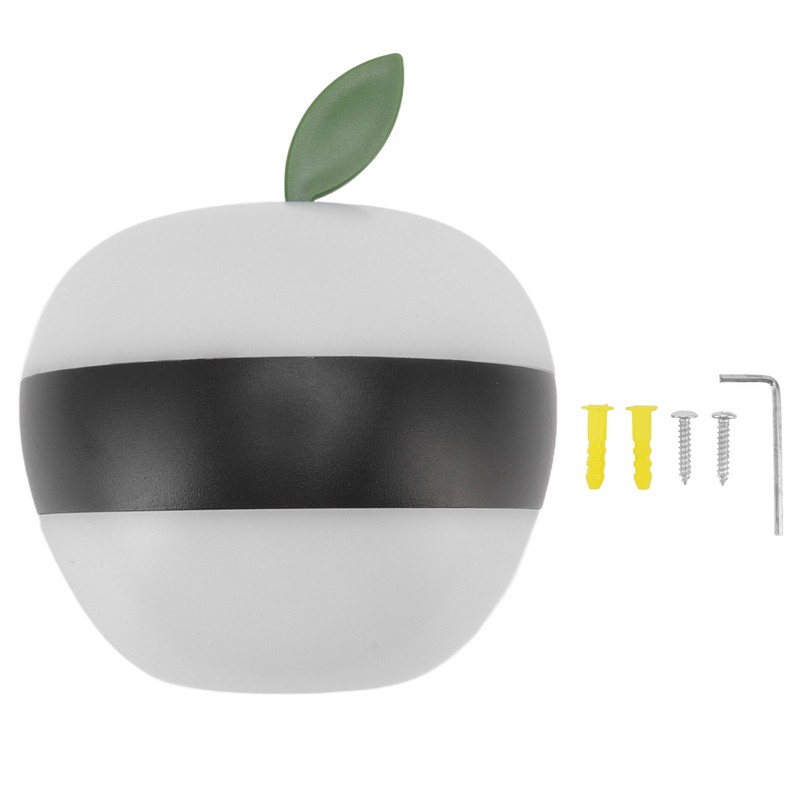 LED Wall Light Apple Shaped Waterproof 6W 3000K Aluminum and