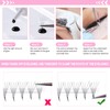 Pre Made Fan Eyelash Extensions 10D-D-0.07-15 Pointy Base Premade Fans