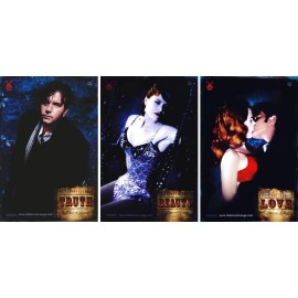 Moulin Rouge (2001) Set of 3 Movie Posters Version ABD, Original, DS, Rolled